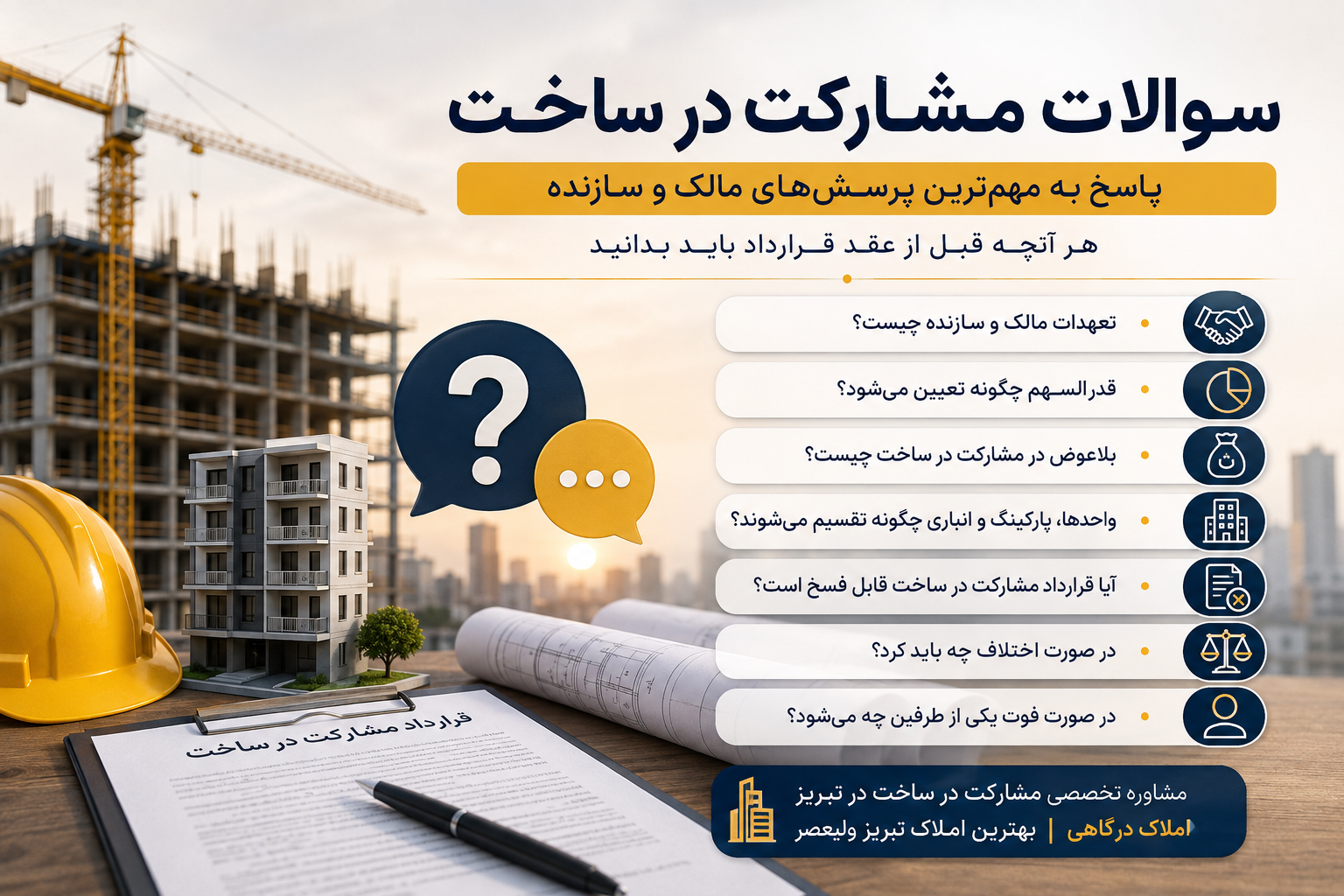 سوالات مشارکت در ساخت
