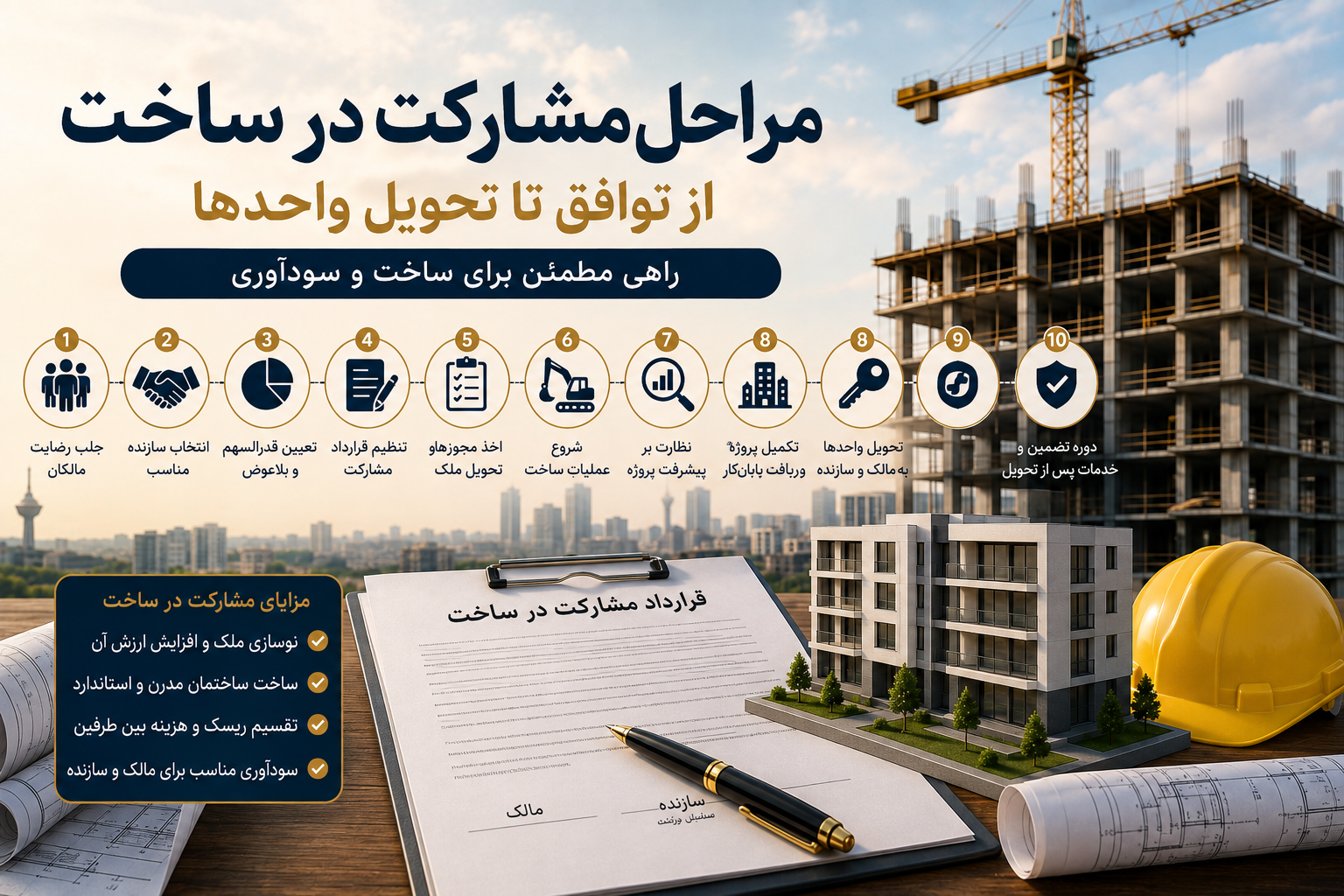 مراحل مشارکت در ساخت