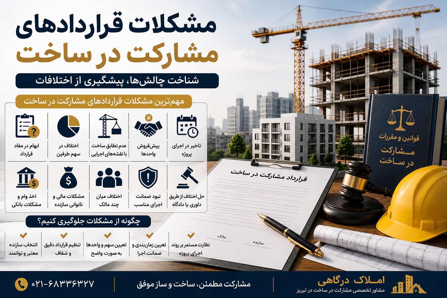 مشکلات قراردادهای مشارکت در ساخت